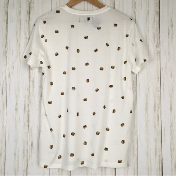 Forever 21 Men Hamburger Short Sleeve T Shirt - Picture 3 of 5